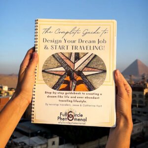 Complete Guide to Design Your Dream Job & START TRAVELING! (Physical Workbook)